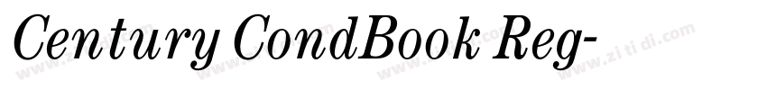 Century CondBook Reg字体转换